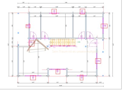 Plano técnico de casa de madera modelo Morro Jable