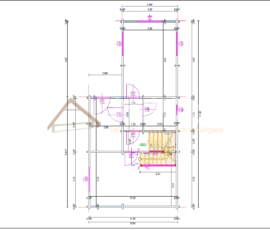 Plano técnico de casa de madera modelo El Cotillo