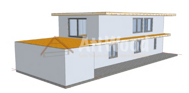 Casa de madera modelo Tenerife con diseño ligero para Canarias