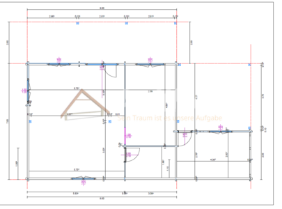Plano de planta baja de casa de madera modelo Puerto de la Cruz