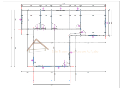 Plano técnico de casa de madera modelo Icod