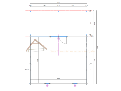 Plano técnico de casa de madera modelo Gran Tarajal