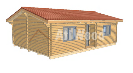 Casa de madera modelo Costa Adeje fachada exterior en el sur de Tenerife