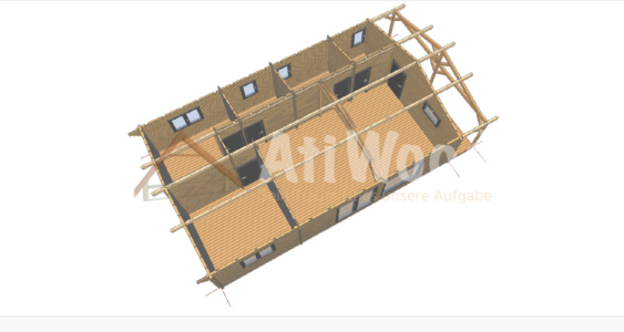 Casa de madera modelo Antonio con diseño personalizado