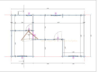 Plano de casa de madera modelo La Orotava con distribución interior
