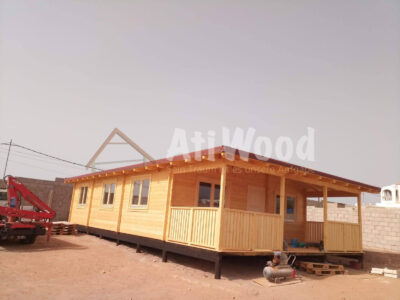 Casa de madera Abenchara con terraza exterior