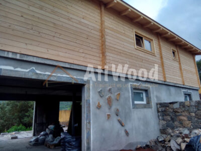 Casa Madroñal durante la construcción exterior